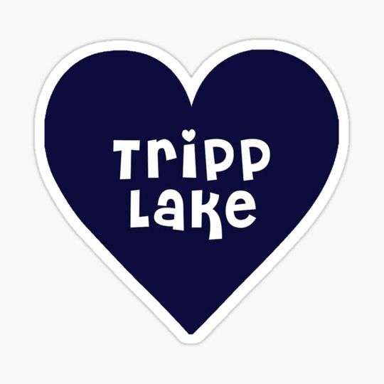 Discover Tripp Lake heart (blue)