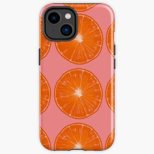 Discover Summer Orange slices - pink background