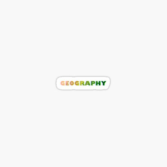 Discover Geography Degree Shiny/Glitchy Text
