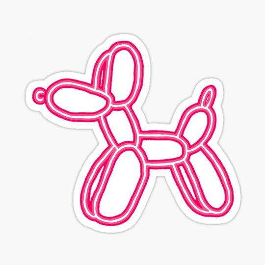 Discover Neon sign balloon dog