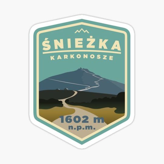Discover Śnieżka mountain peak in Karkonosze, Poland badge