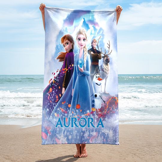 Discover Personalized Princess Movie Towel, Characters Beach Towel