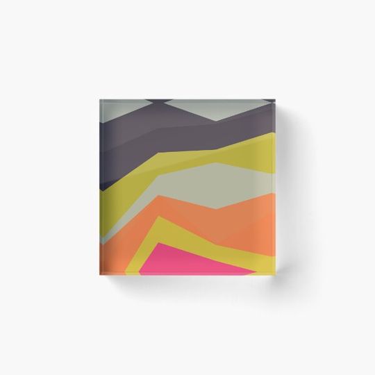 Discover Multicolor Spectrum Jagged Striped Lines Parallel Layered Peaks