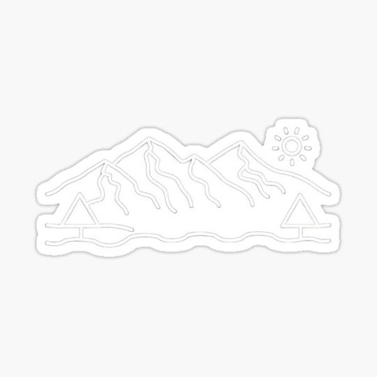Discover Minimalist Peaks: Three Sisters Outline