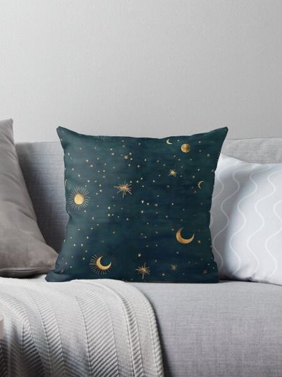 Discover Golden Sun, Moon, and Stars- Radiating the Universes Light Within You