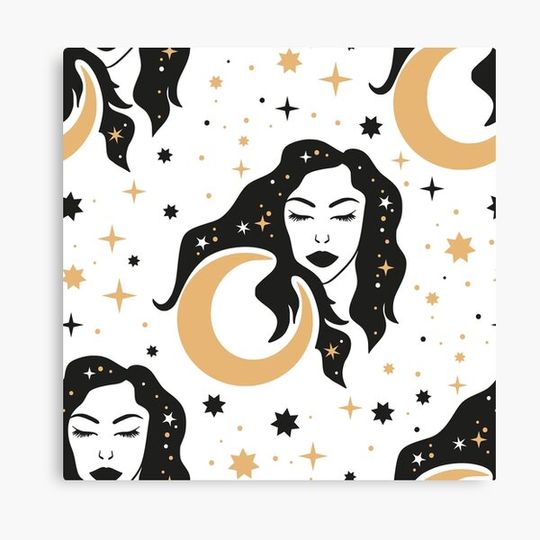Discover Celestial magic moon woman