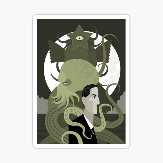 Discover lovecraft writer and evil cthulthu dark octopus monsters