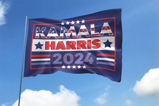 Discover Kamala Harris For President Flag, Kamala Harris 2024 Flag, Vote Blue Flag NFTE08