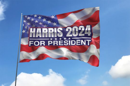 Discover Kamala Harris 2024 President Flag, Bye Biden Flag, Harris 2024, Election 2024 Flag D1JY05