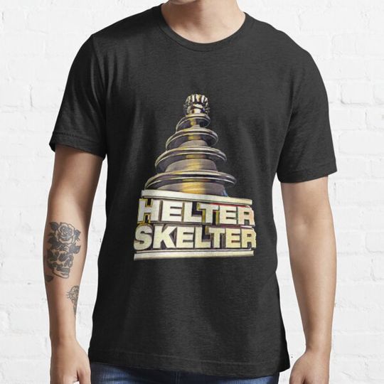 Discover Helter Skelter Old Skool Raver Hardcore Techno DnB Masks T-Shirts and Hoodies Essential T-Shirt