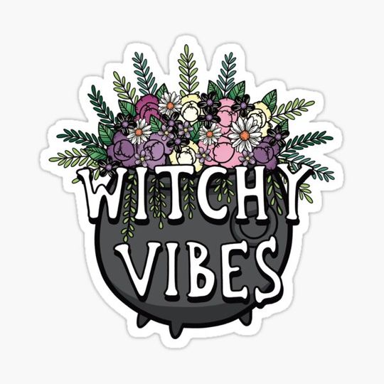 Discover witchy vibes quote cauldron design