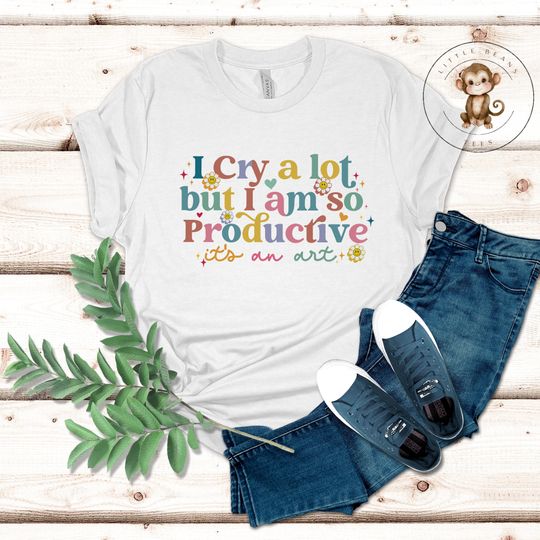 Discover I Cry A Lot But Im So Productive T-Shirt | Taylor Fan Girl Mom Shirt