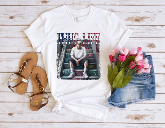 Discover Donald Trump Thug Life Shirt, Viral Thug Life Trump T-Shirt