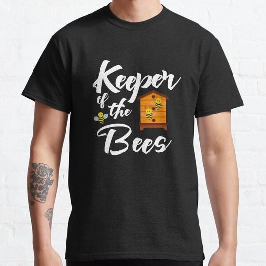 Discover Keeper of the Bees Funny Beekeeping Honey Queen Bee Designs