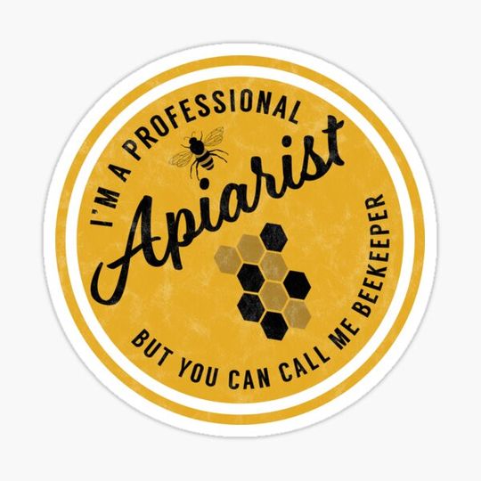 Discover Beekeeper Apiarist Vintage Style Badge Gift