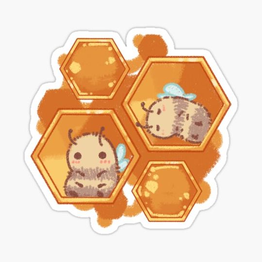 Discover Baby Bees Chilling in Honeycomb (Honey Edition)