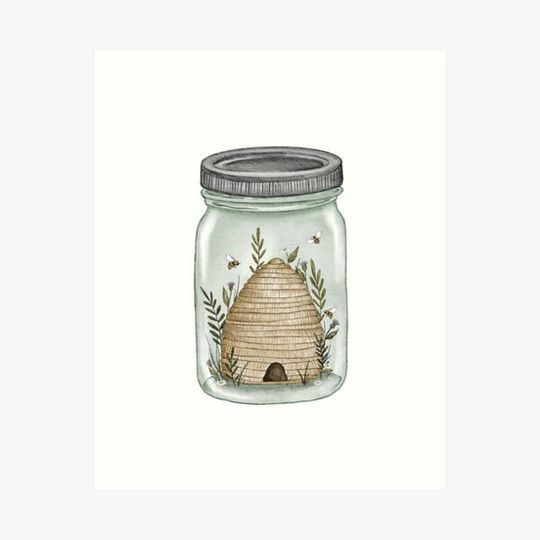 Discover Sweet Bee Honey Jar