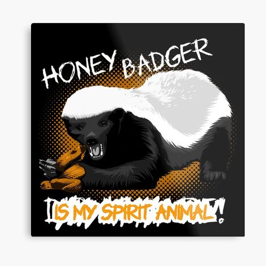 Discover Honey Badge Meme, colored.