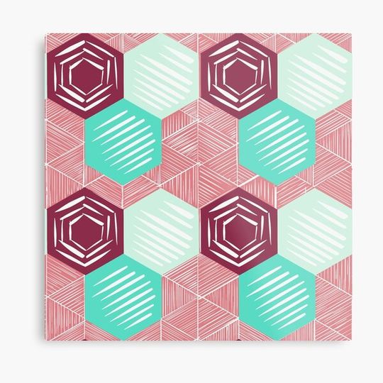 Discover Modern honey comb - magenta