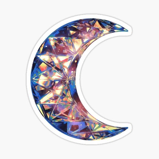 Discover Pretty Black Opal Crescent Moon Crystal