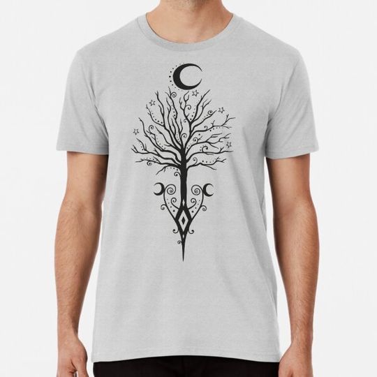 Discover Tree Moon Night Stars Pagan Wicca