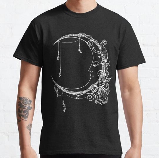 Discover Crescent Moon T-ShirtFairytale Crescent Moon White
