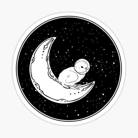 Discover Space Chick on Crescent Moon