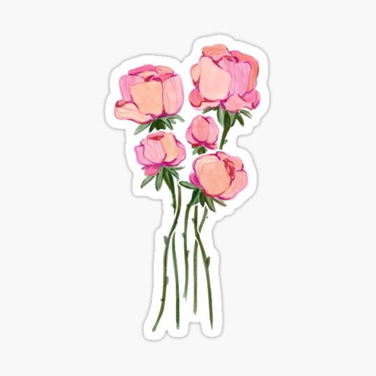 Discover Handdrawn Sweet Roses Bouquet