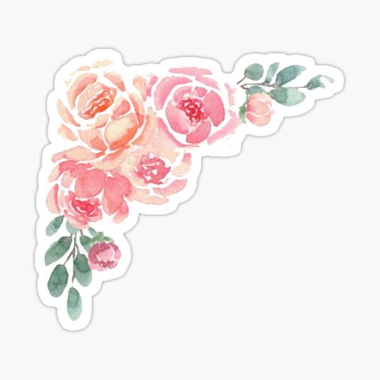 Discover Pink Flower Sticker 3