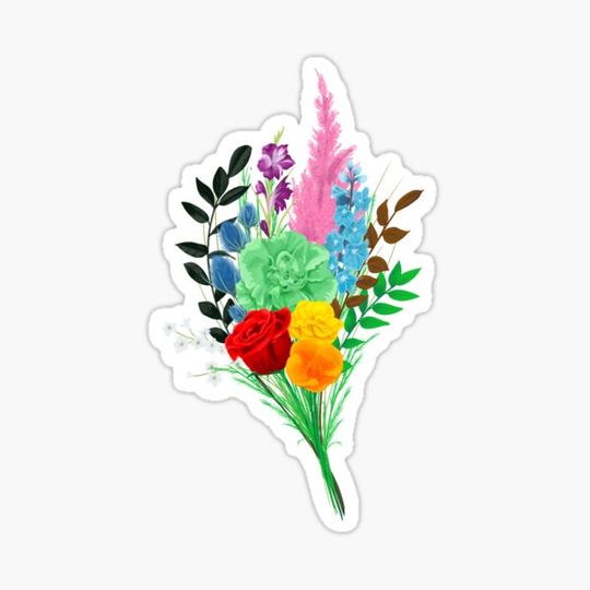 Discover subtle progress flag flower bouquet