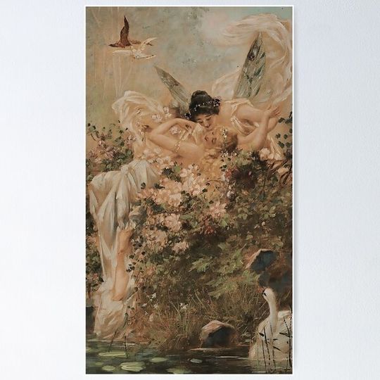Discover Vintage Renaissance Floral Light Academia Sapphic Aesthetic