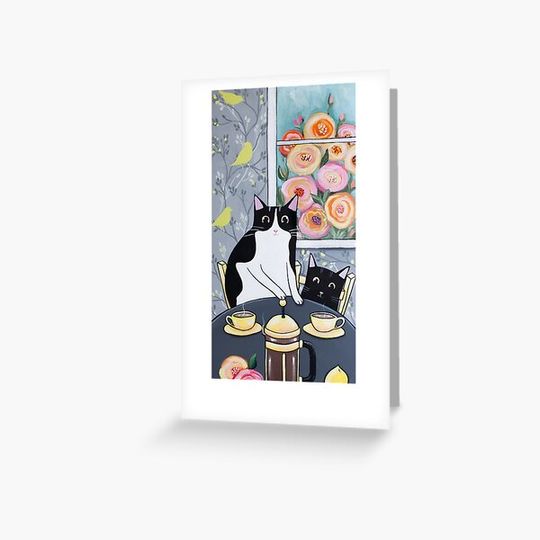 Discover French Press Morning Coffee Cats