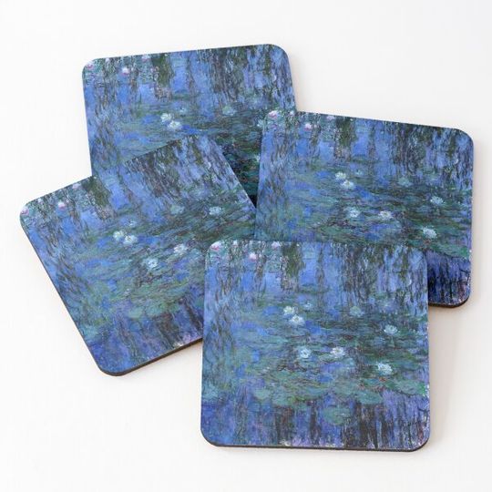 Discover Water Lilies Monet vibrant blue