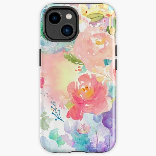 Discover chic and modern colorful pastel flowers pattern