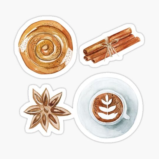 Discover Coffee and spices stickers