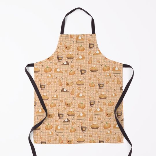 Discover Happy Pumpkin Spice Season Gingham Pattern