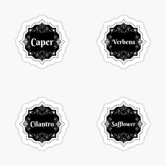 Discover Spice and Herb Labels -Set.12-