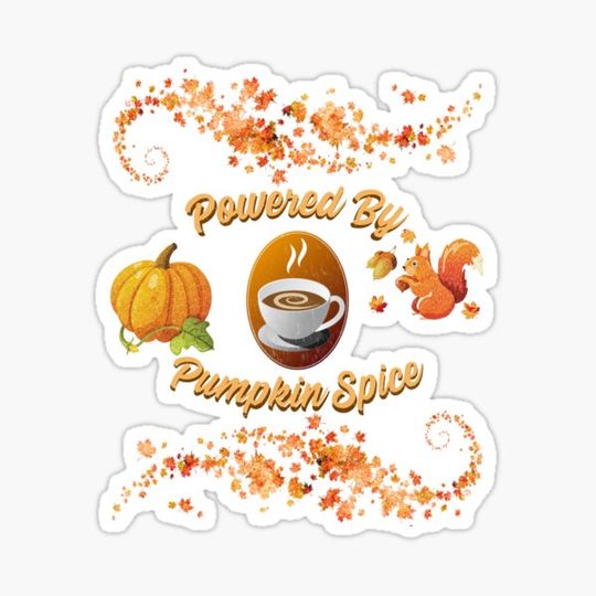 Discover Powered By Pumpkin Spice Fall Design