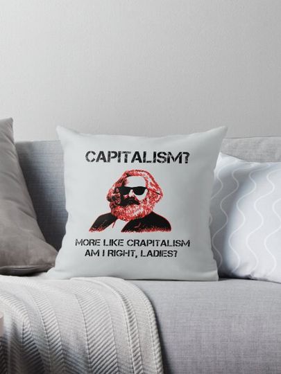Discover Funny Capitalism Communist T-Shirt Karl Marx Crapitalism
