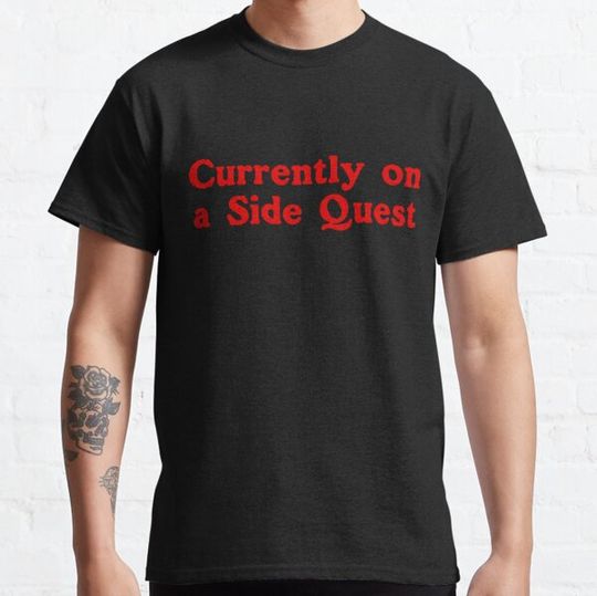 Discover Currently on a side quest (text red)