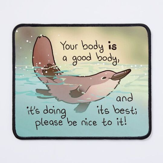 Discover "Your Body IS a Good Body" Swimming Platypus Cutie