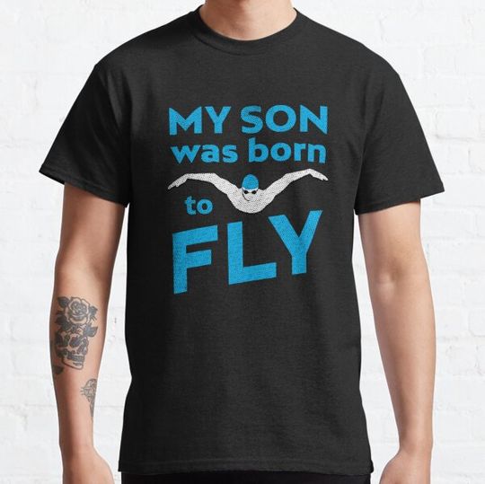Discover My Son Was Born To Fly Mens Swimming