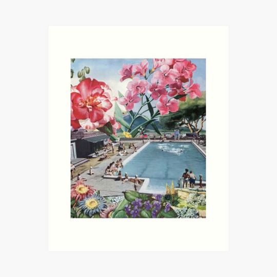 Discover Summer swimming pool floral