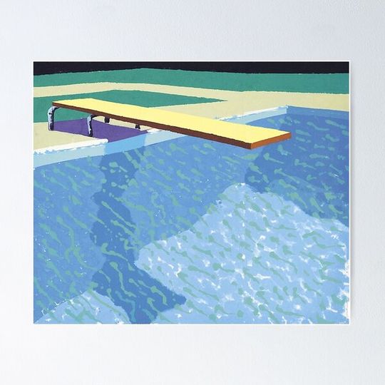 Discover Swimming pool by David Hockney