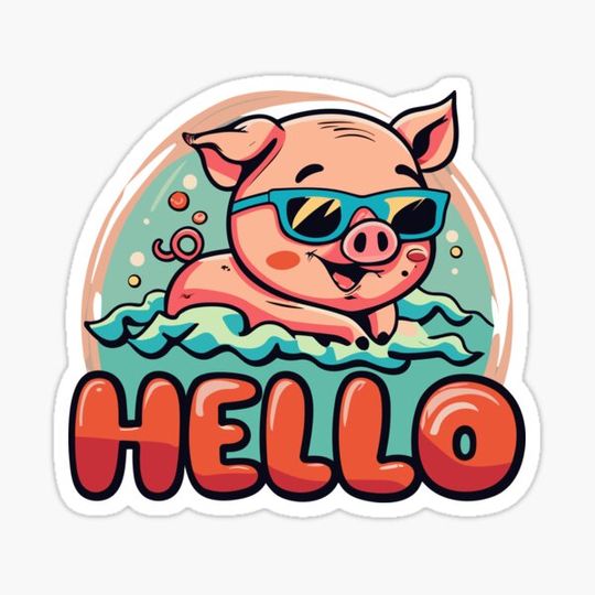 Discover Swimming pig Hello