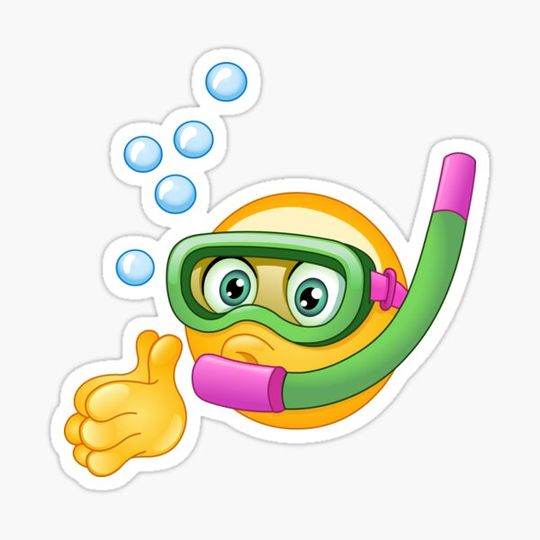 Discover Snorkeling Emoticon