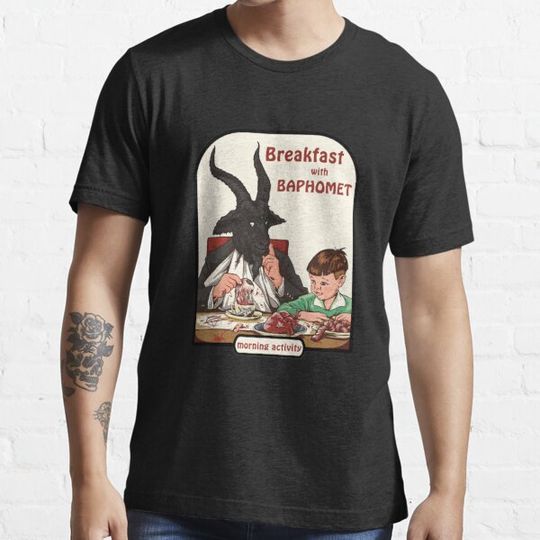 Discover Breakfast with Baphomet First Version Premium T-Shirt