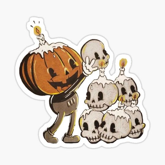 Discover Pumpkin Arranges a mountain of skulls?
