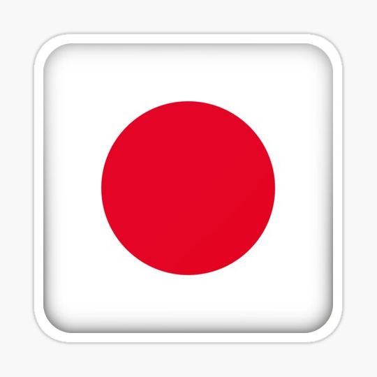 Discover Icon representing square button flag of Japan. Ideal for catalogs of institutional materials and geography