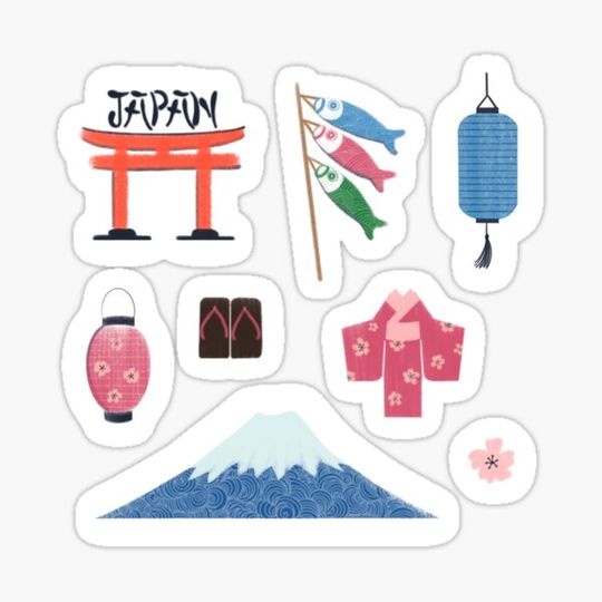 Discover Japan Travel Stickers